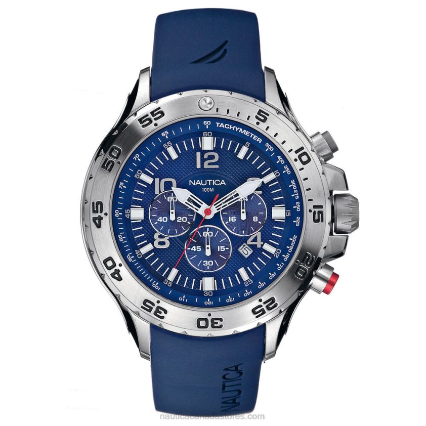 Nst Chronograph Watch - Blue Nautica Men Multi R260HV353