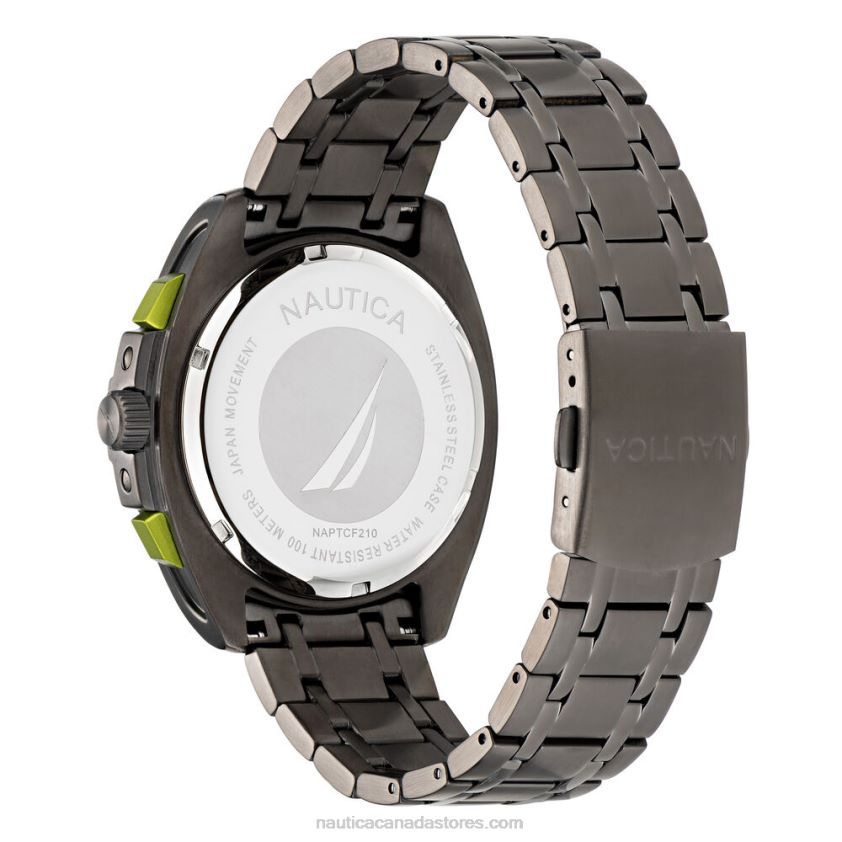 Tin Can Bay Stainless Steel Chronograph Watch Nautica Men Multi R260HV98