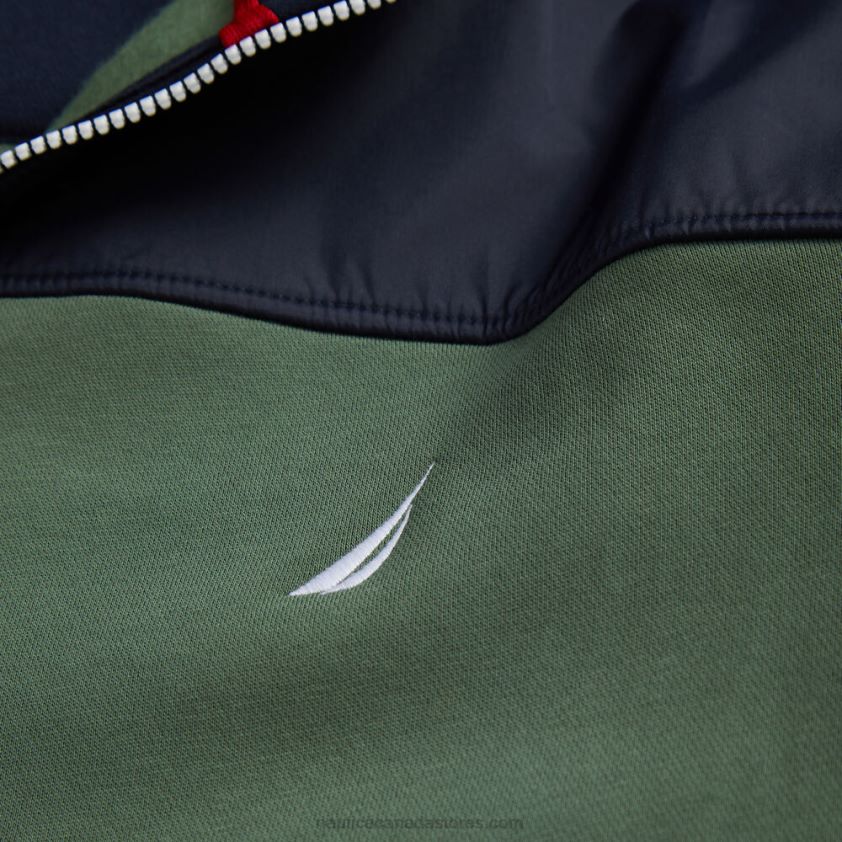 Big & Tall Colorblock Full Zip Track Jacket Nautica Men Pineforest R260HV604