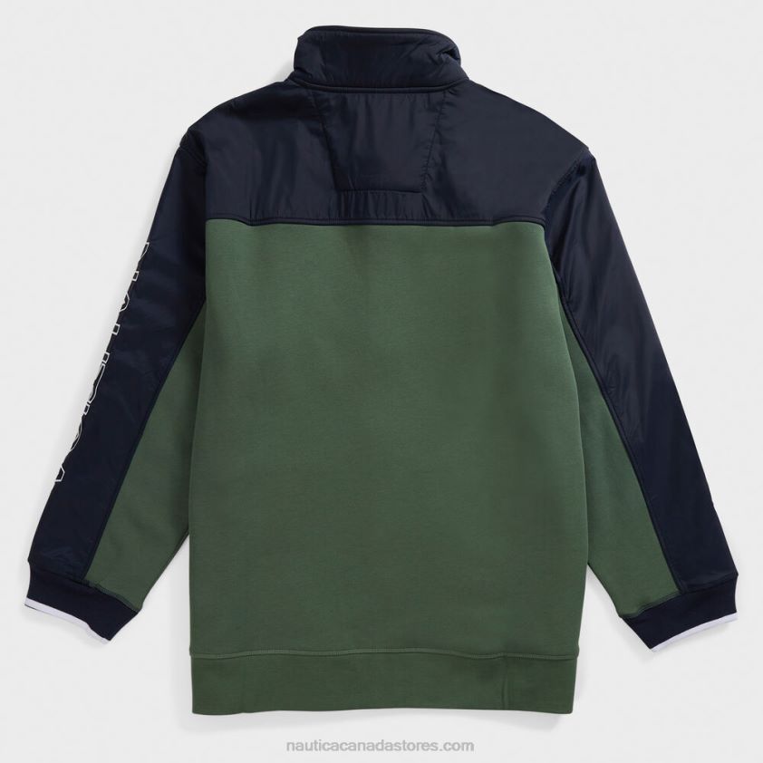 Big & Tall Colorblock Full Zip Track Jacket Nautica Men Pineforest R260HV604