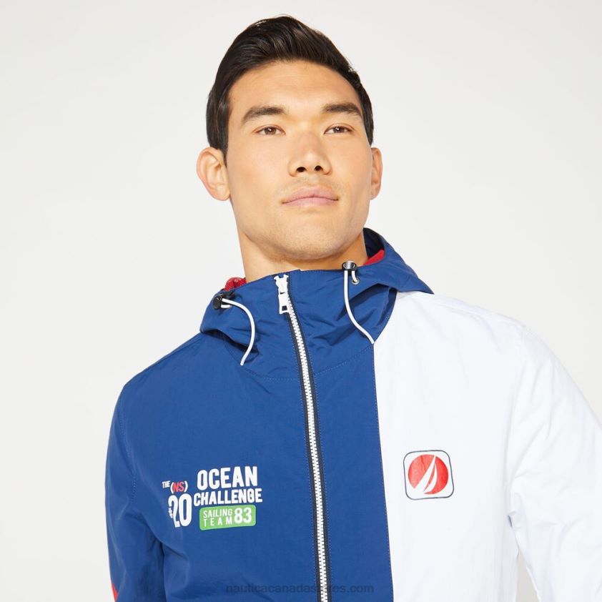 Big & Tall Lightweight Colorblock Jacket Nautica Men Estate Blue R260HV659