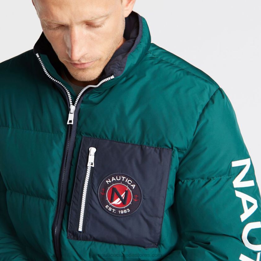 Big & Tall Puffer Jacket With Tempasphere Nautica Men Olive R260HV641