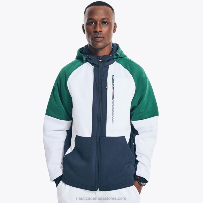 Competition Sustainably Crafted Full-Zip Jacket Nautica Men Bright White R260HV516