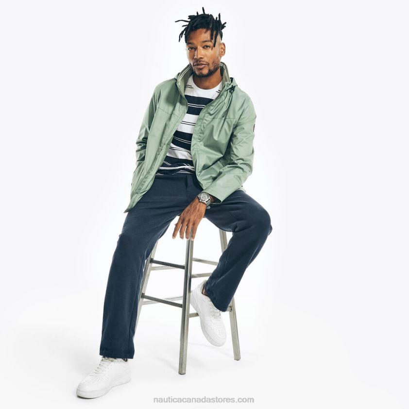 Lightweight Colorblock Bomber Jacket Nautica Men Jade Forest Heather R260HV595