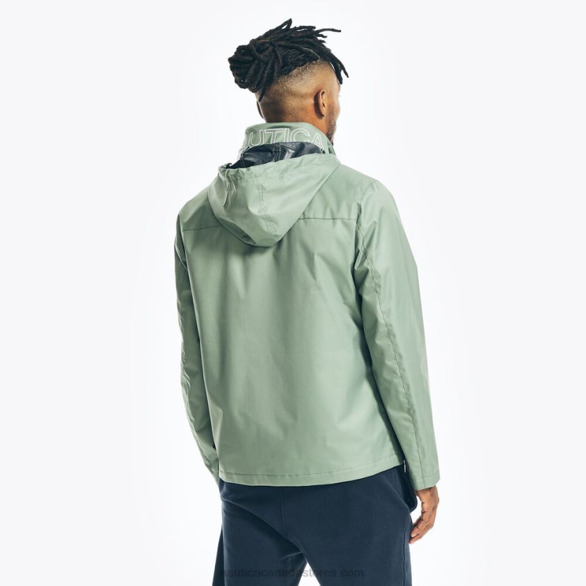 Lightweight Colorblock Bomber Jacket Nautica Men Jade Forest Heather R260HV595