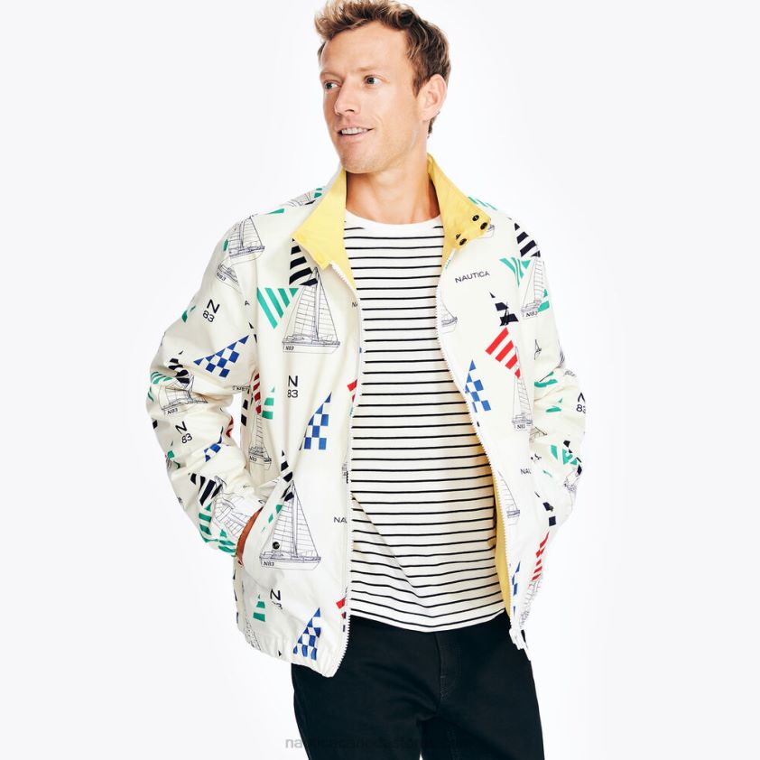 Reversible Sailing Jacket Nautica Men Bright White R260HV489