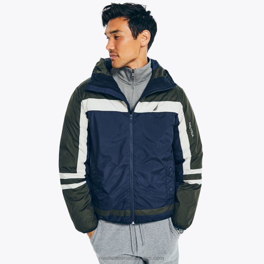 Sustainably Crafted Lightweight Tempasphere Jacket Nautica Men Navy R260HV290