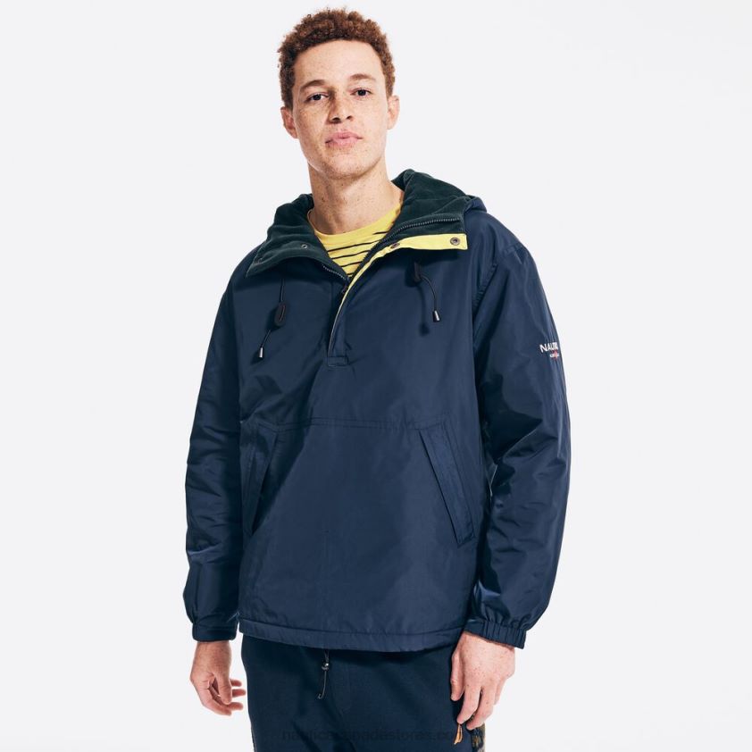 Sustainably Crafted Reversible Anorak Jacket Nautica Men Navy R260HV547
