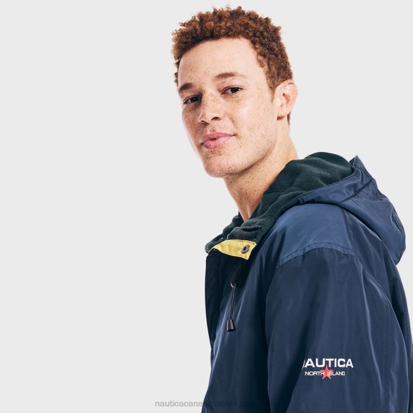 Sustainably Crafted Reversible Anorak Jacket Nautica Men Navy R260HV547