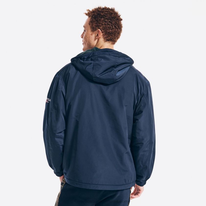 Sustainably Crafted Reversible Anorak Jacket Nautica Men Navy R260HV547