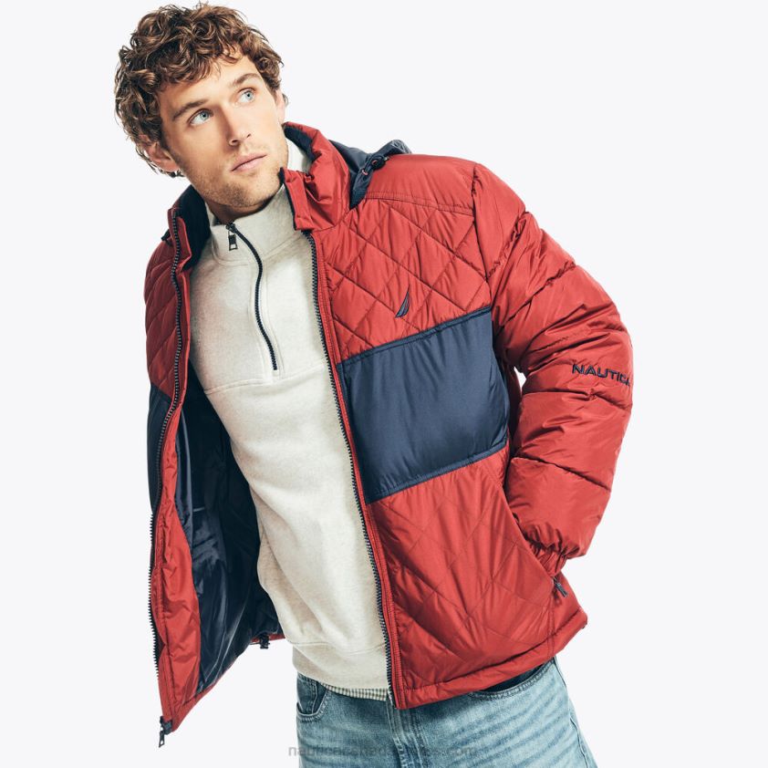Tempasphere Bomber Jacket Nautica Men Melonberry R260HV251
