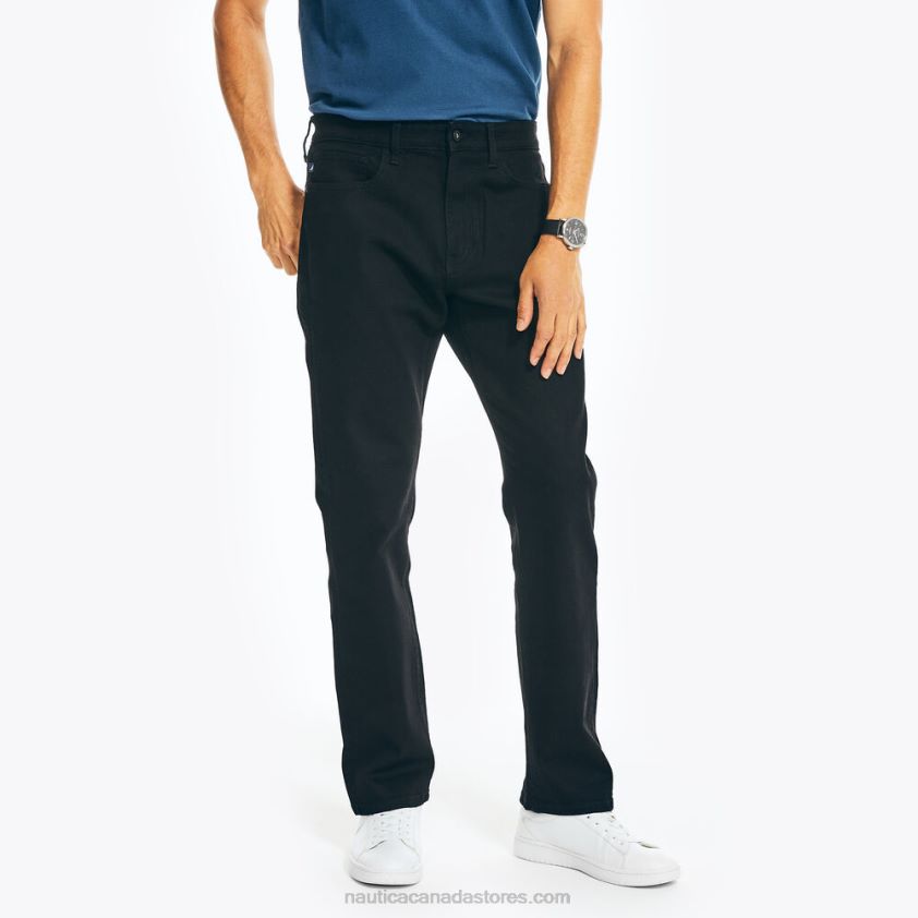 Vintage Straight Stretch Denim Nautica Men Black Ink Wash R260HV708