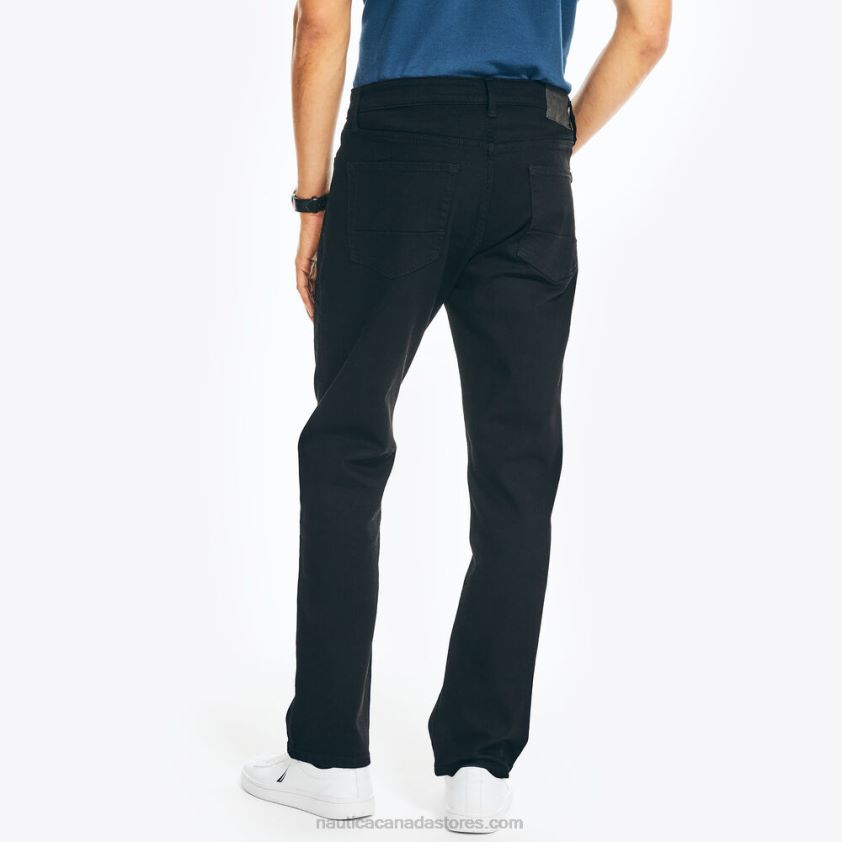 Vintage Straight Stretch Denim Nautica Men Black Ink Wash R260HV708