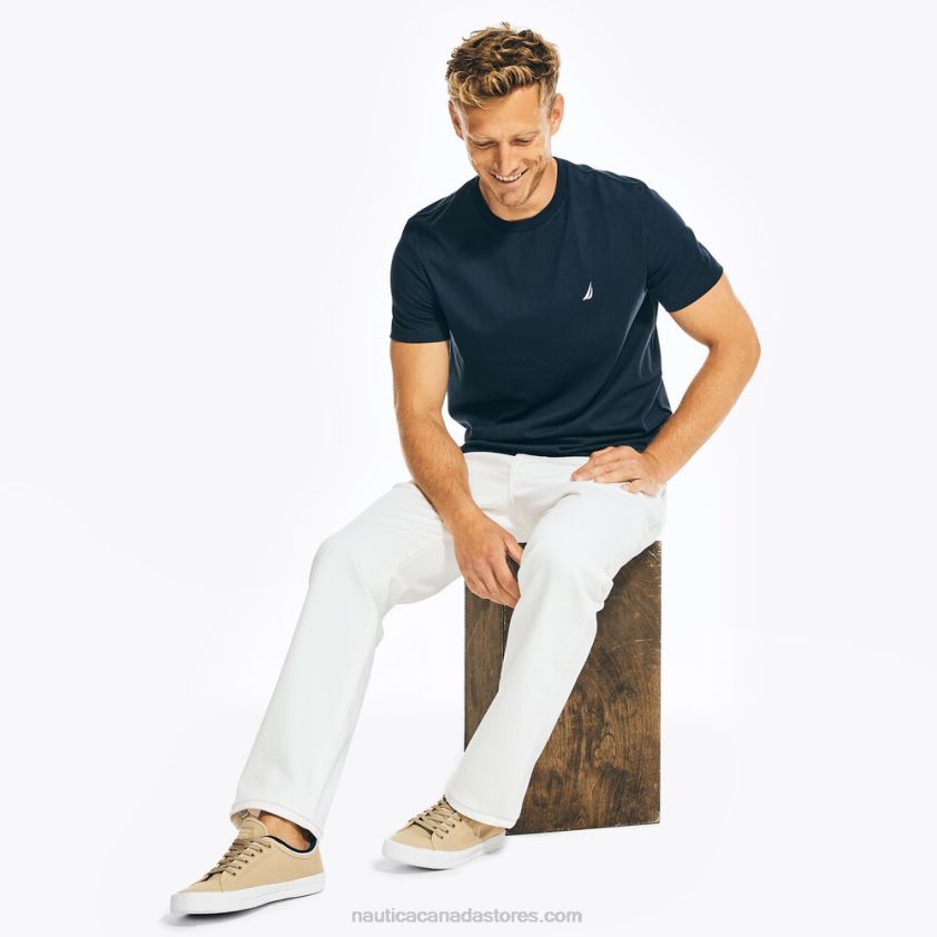 Vintage Straight Stretch Denim Nautica Men Egret R260HV684