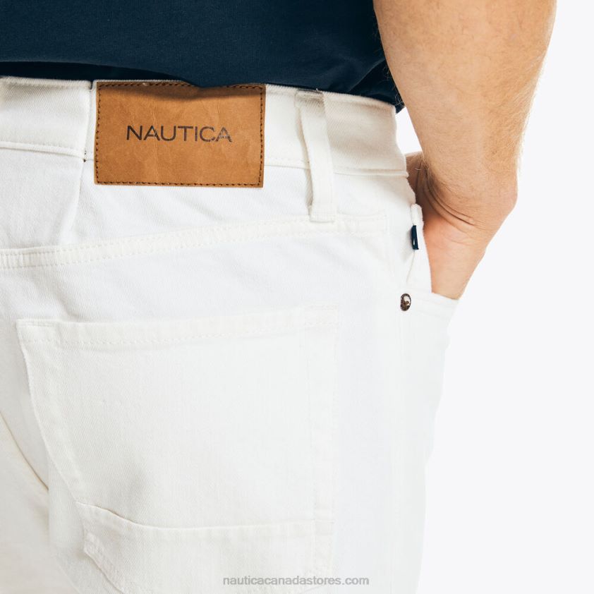 Vintage Straight Stretch Denim Nautica Men Egret R260HV684