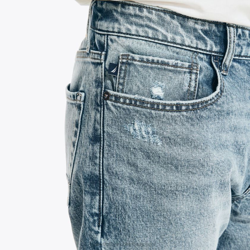Vintage Straight Stretch Denim Nautica Men Riviera Blue R260HV718