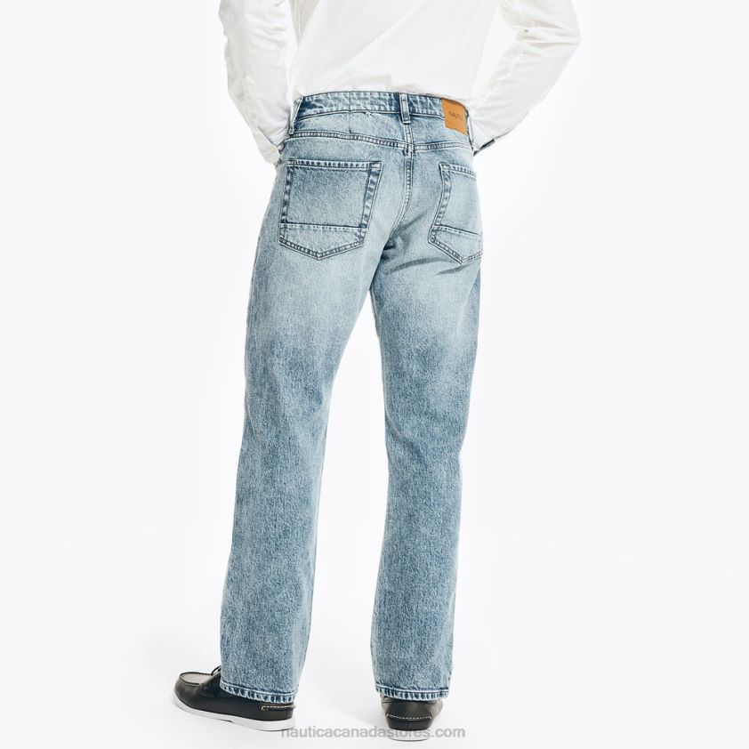 Vintage Straight Stretch Denim Nautica Men Riviera Blue R260HV718