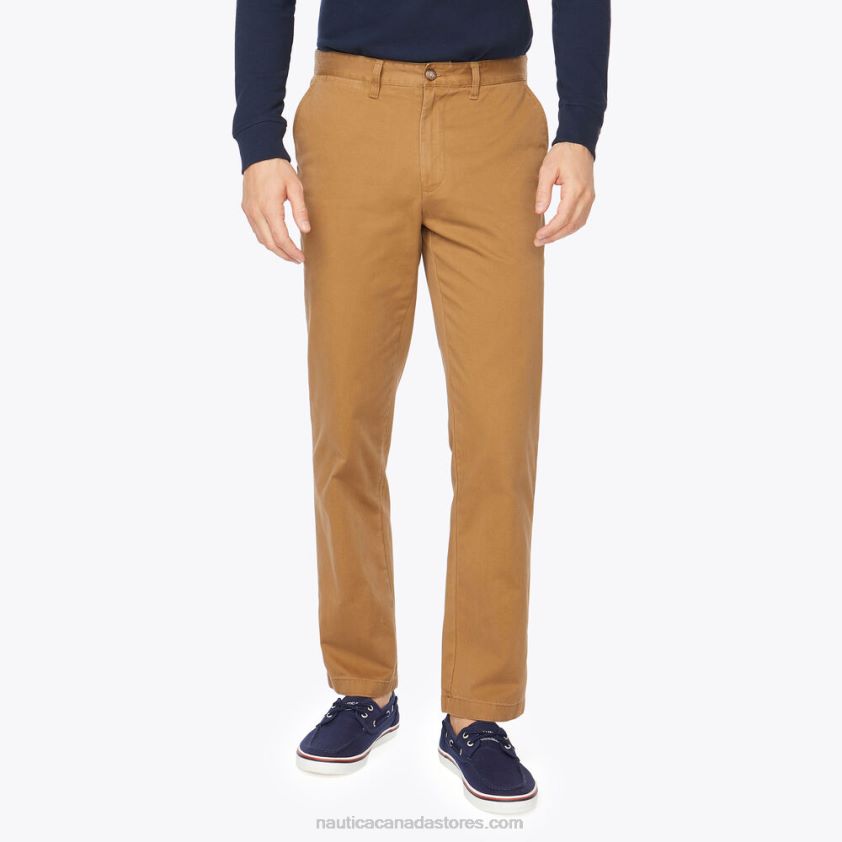 Classic Fit Deck Pant Nautica Men Oyster Brown R260HV31