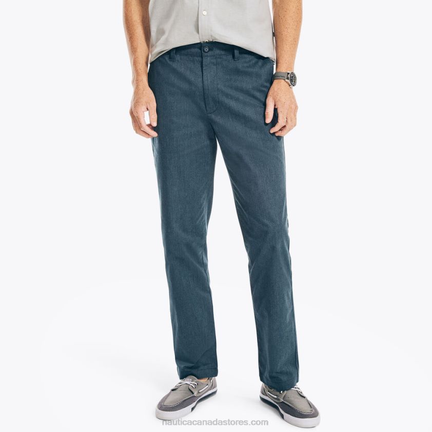 Classic Fit Heathered Pant Nautica Men Stormy Blue Heather R260HV40