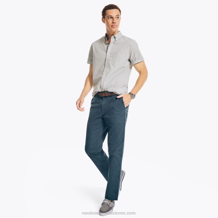 Classic Fit Heathered Pant Nautica Men Stormy Blue Heather R260HV40