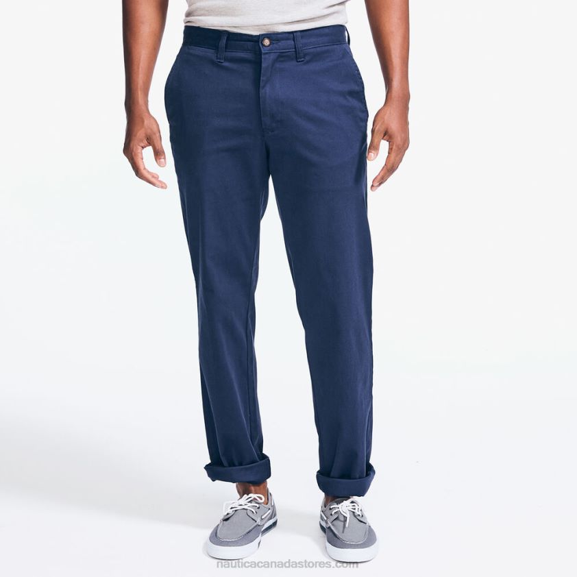 Classic Fit Wrinkle-Resistant Deck Pant Nautica Men Peacoat R260HV14