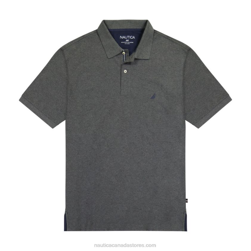Big & Tall Classic Fit Deck Polo Nautica Men Charcoal Heather R260HV430