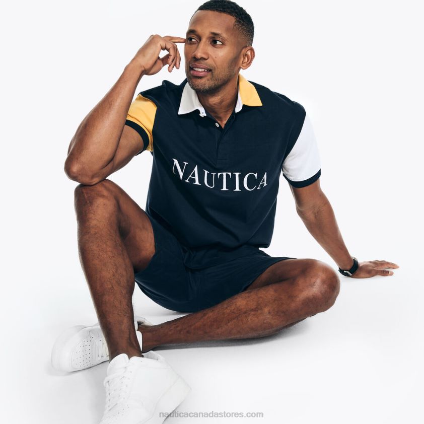 Big & Tall Sustainably Crafted Classic Fit Rugby Polo Nautica Men Navy R260HV413