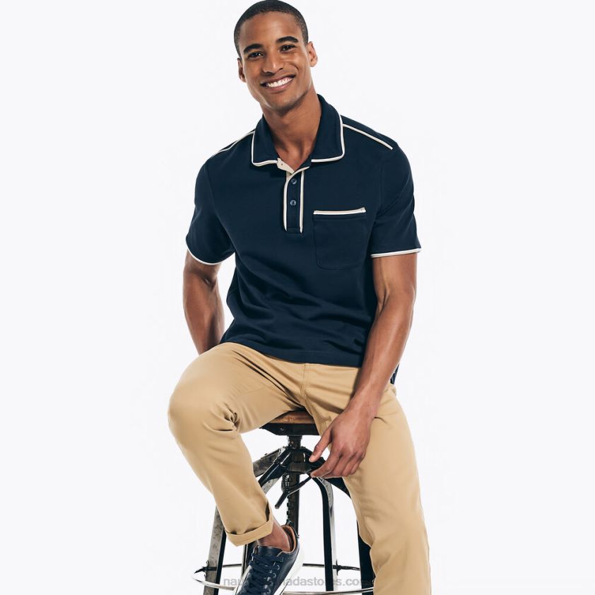 Classic Fit Performance Polo Nautica Men Navy R260HV324