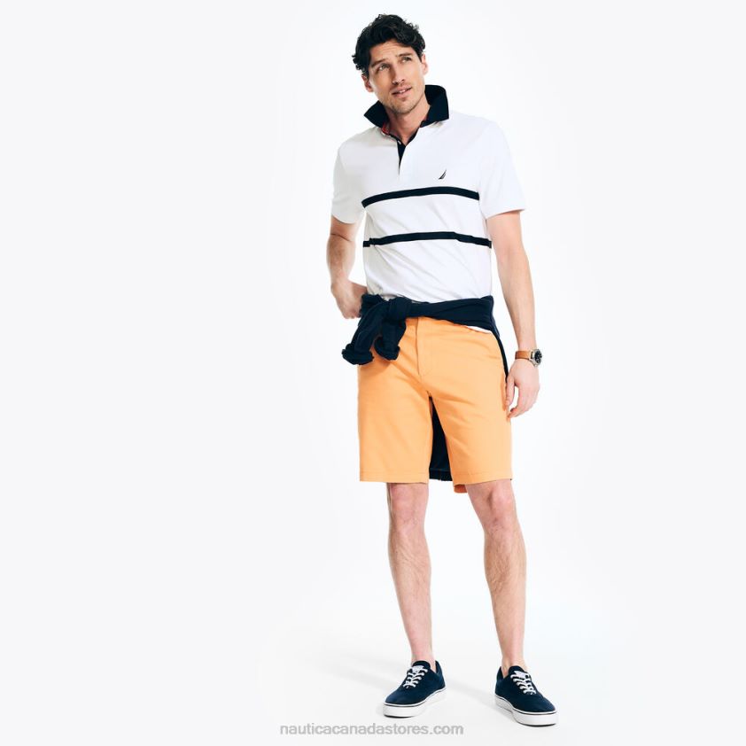 Classic Fit Rugby Polo Shirt Nautica Men Bright White R260HV392