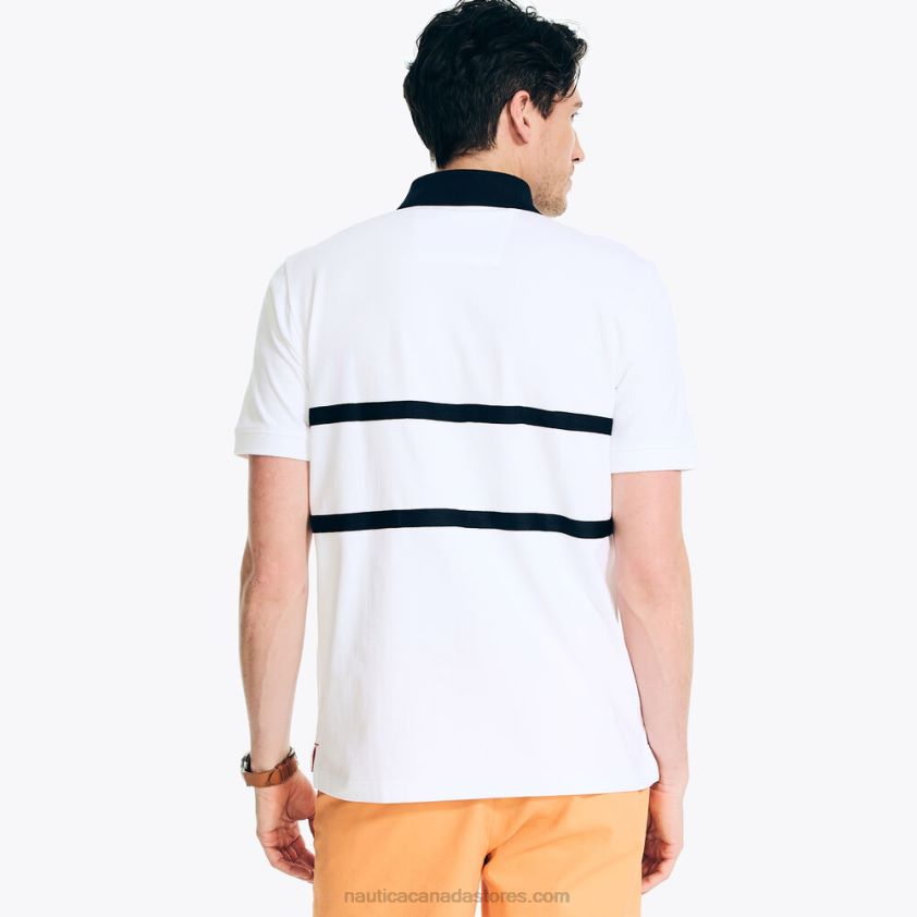 Classic Fit Rugby Polo Shirt Nautica Men Bright White R260HV392