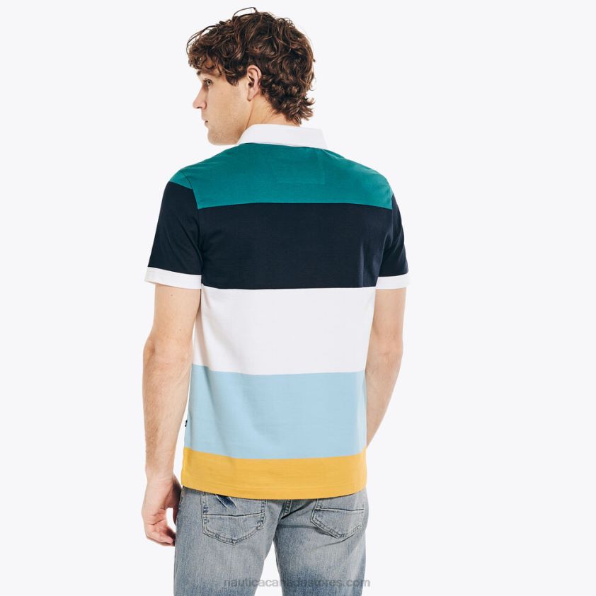 Classic Fit Rugby Polo Shirt Nautica Men Bright White R260HV415