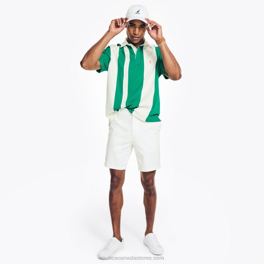 Classic Fit Rugby Polo Shirt Nautica Men Dark Dill R260HV479