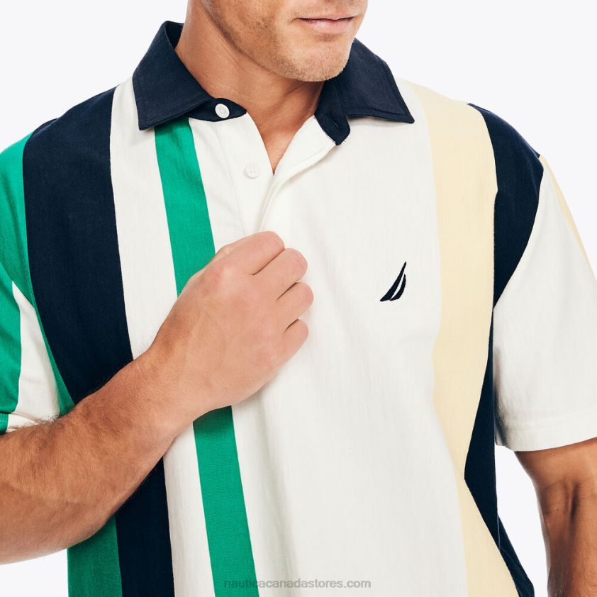 Classic Fit Rugby Polo Shirt Nautica Men Sail White R260HV364