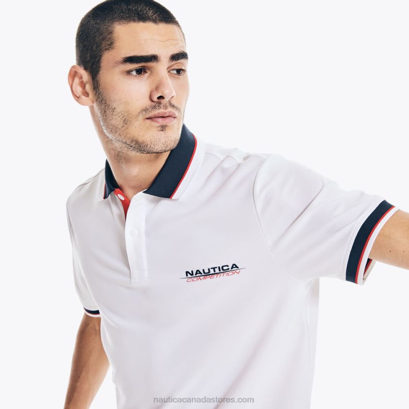 Competition Sustainably Crafted Classic Fit Polo Nautica Men Bright White R260HV674