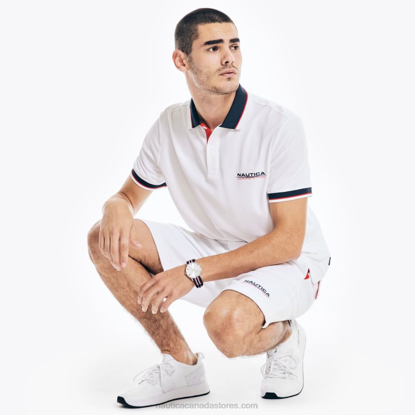 Competition Sustainably Crafted Classic Fit Polo Nautica Men Bright White R260HV674