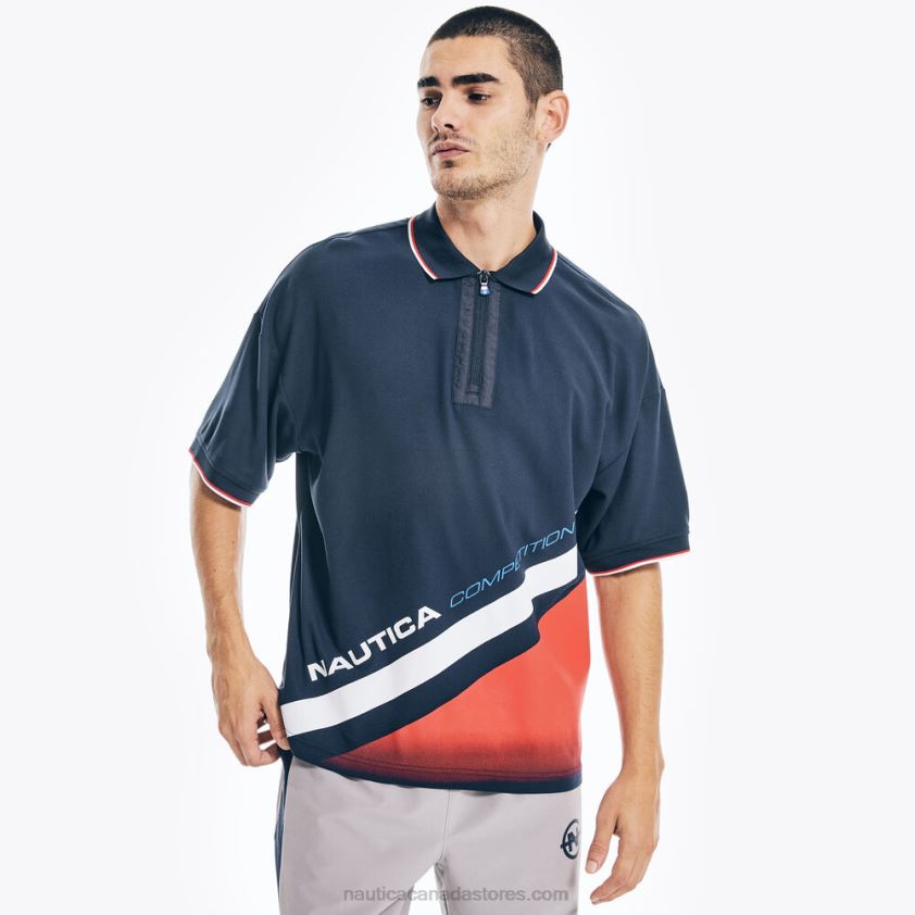 Competition Sustainably Crafted Relaxed Fit Polo Nautica Men Navy R260HV576