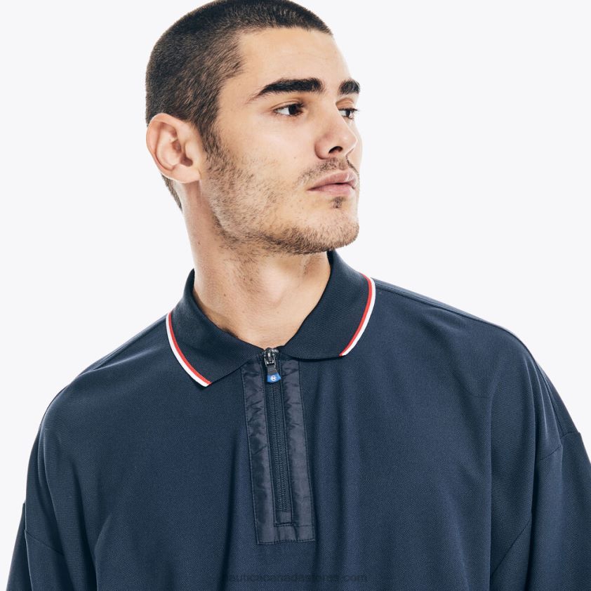 Competition Sustainably Crafted Relaxed Fit Polo Nautica Men Navy R260HV576
