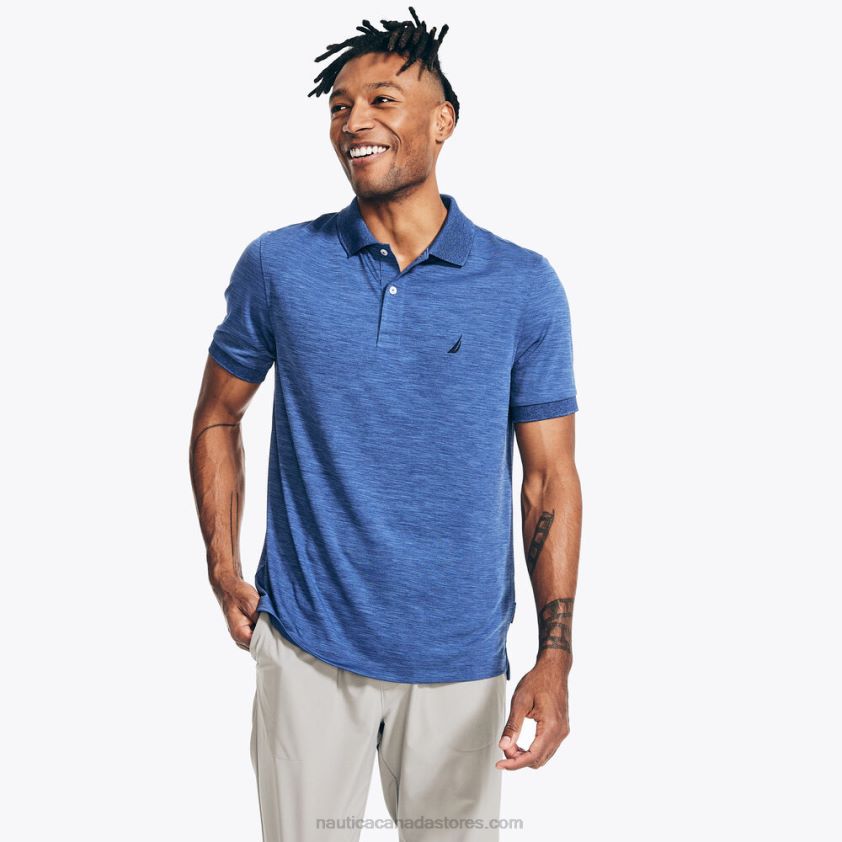 Navtech Classic Fit Polo Nautica Men Stellar Blue Heather R260HV7