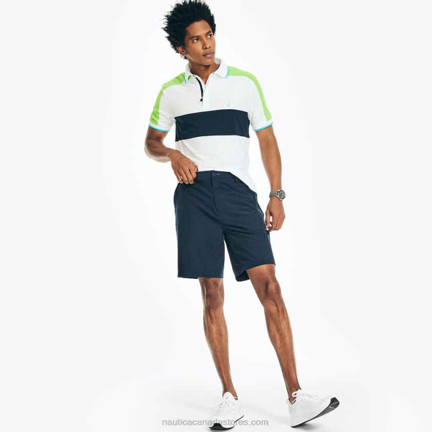 Navtech Sustainably Crafted Classic Fit Chest-Stripe Polo Nautica Men Bright White R260HV411