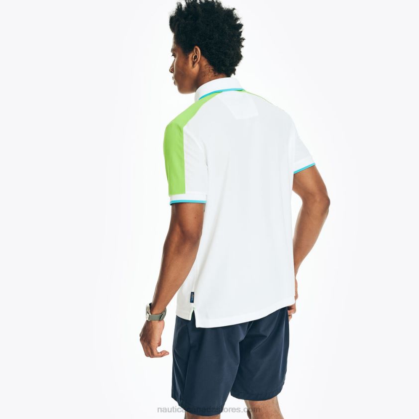 Navtech Sustainably Crafted Classic Fit Chest-Stripe Polo Nautica Men Bright White R260HV411