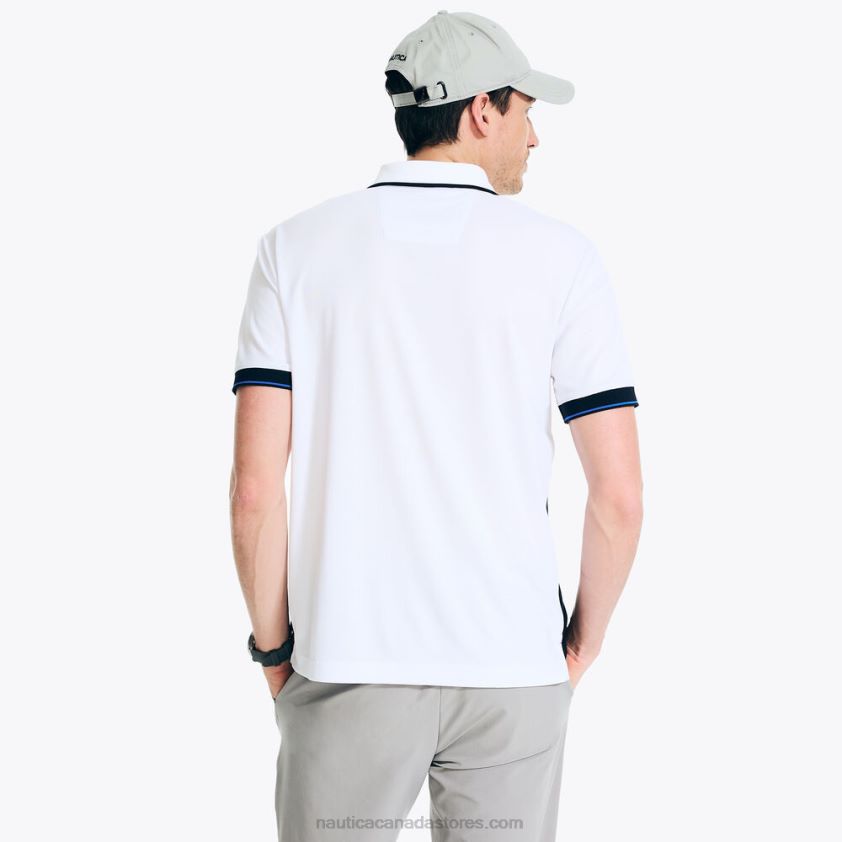 Navtech Sustainably Crafted Classic Fit Chest-Stripe Polo Nautica Men Bright White R260HV91