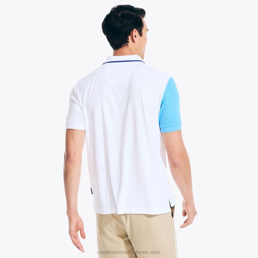 Navtech Sustainably Crafted Classic Fit Diagonal Stripe Polo Nautica Men Bright White R260HV435