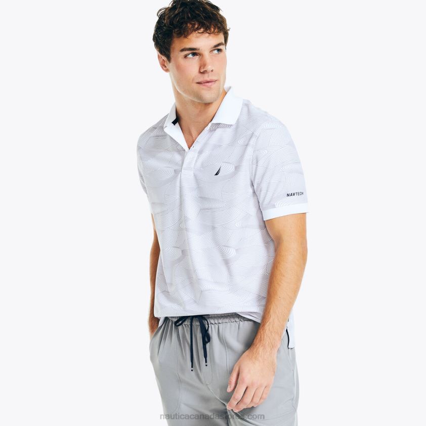 Navtech Sustainably Crafted Classic Fit Printed Polo Nautica Men Bright White R260HV439