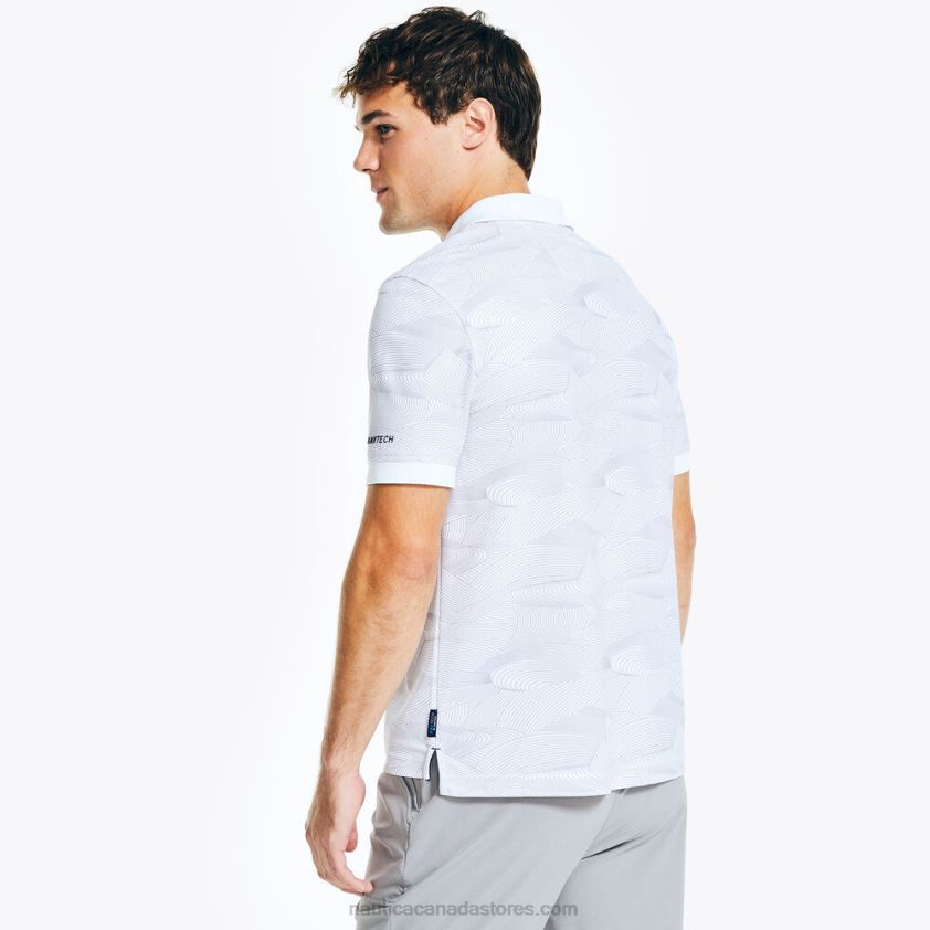 Navtech Sustainably Crafted Classic Fit Printed Polo Nautica Men Bright White R260HV439