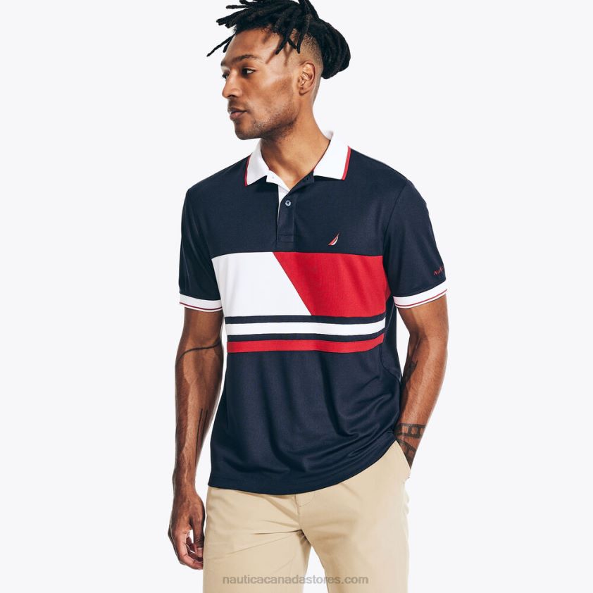 Navtech Sustainably Crafted Classic Fit Printed Polo Nautica Men Navy R260HV362
