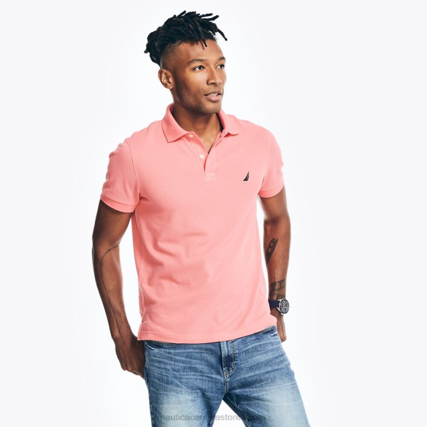Slim Fit Deck Polo Nautica Men Teaberry R260HV5