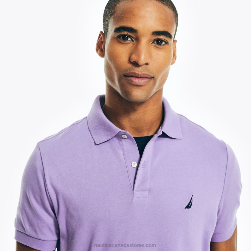 Slim Fit Interlock Deck Polo Nautica Men Ocean Violet R260HV10