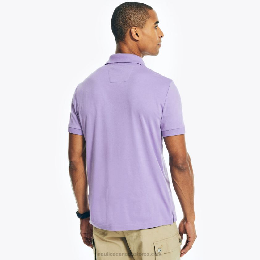 Slim Fit Interlock Deck Polo Nautica Men Ocean Violet R260HV10