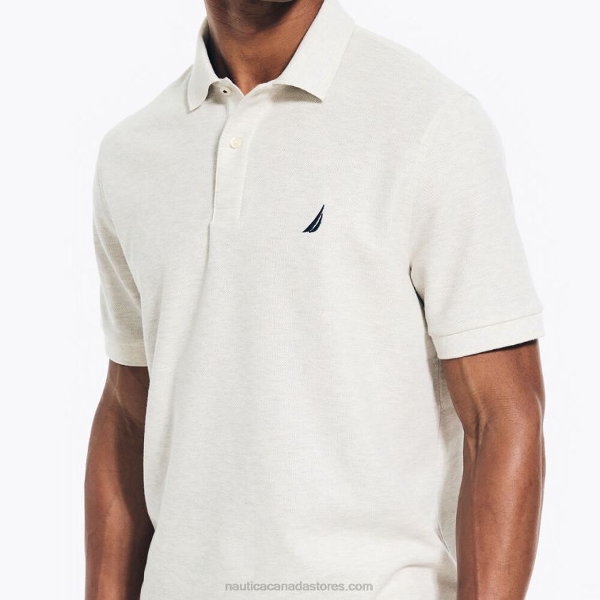 Sustainably Crafted Classic Fit Deck Polo Nautica Men Oatmeal Heather R260HV155