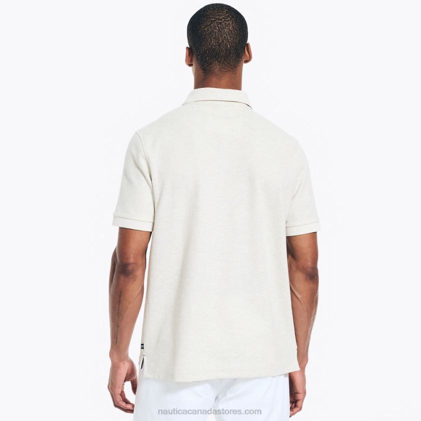 Sustainably Crafted Classic Fit Deck Polo Nautica Men Oatmeal Heather R260HV155